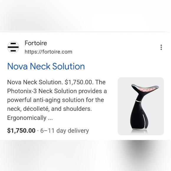 Nova Neck by Fortoire new in package, never used anti aging neck solution - Picture 5 of 5